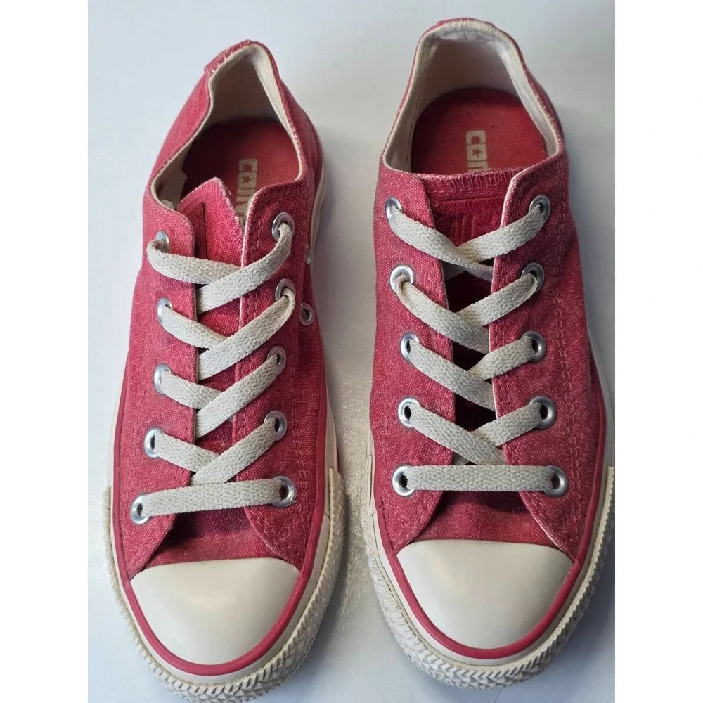 Converse All Star Men's Sneakers Size 4 Women's Size 6 Pink Red Shoes Early 2011 - Picture 2 of 14